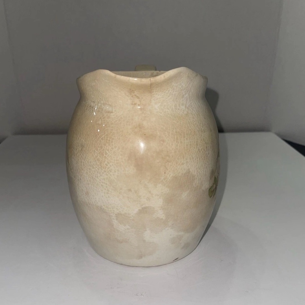 Vintage Ceramic Pitcher with Grapevine Design - Picture 3 of 5